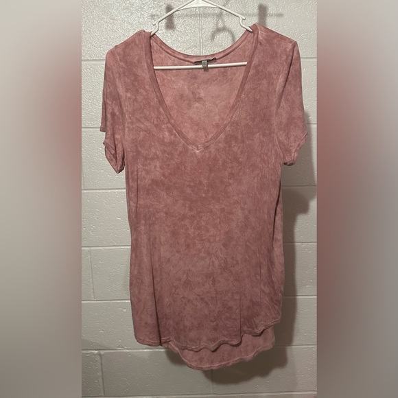 Charlotte Russe Tops - Charlotte Russe Pink V-Neck Tee